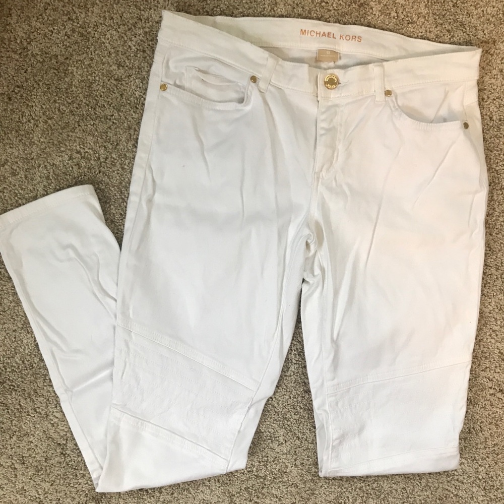 Michael Kors full length white pants
